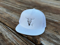 Cow Skull Flat Bill White - BIG FRENCHIES