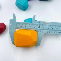 16-Piece Wooden Balancing Stones Stacking Blocks – Primary Colors - BIG FRENCHIES