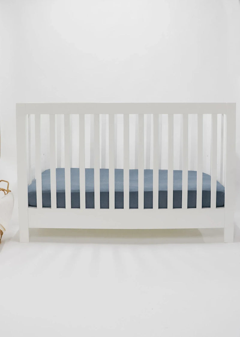 River Ribbed Crib Sheet - BIG FRENCHIES