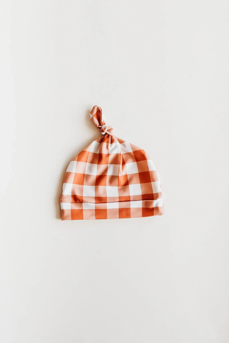 Gingham Knotted Hat - BIG FRENCHIES