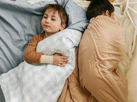 Marine Checkered Quilted Blanket - BIG FRENCHIES