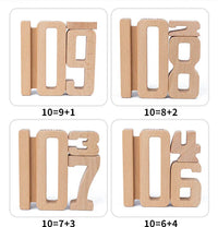 32 Pcs Wooden Math Number Building Blocks Set with Tray - BIG FRENCHIES