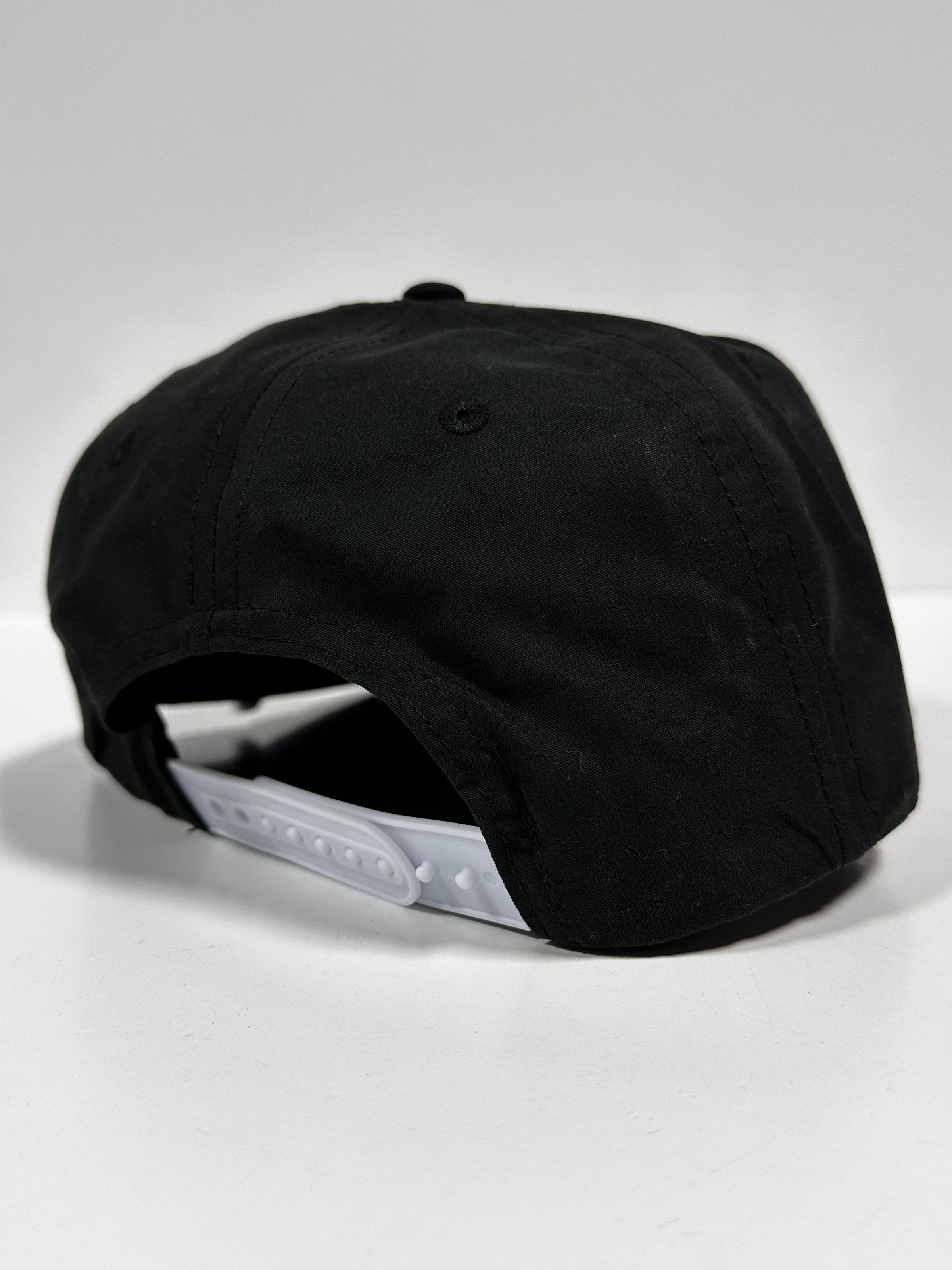 Hotter Than A Hoochie Coochie Golf White Rope Black SnapBack Cap Hat Custom Embroidered