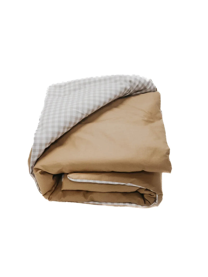Chestnut Gingham Quilted Blanket - BIG FRENCHIES