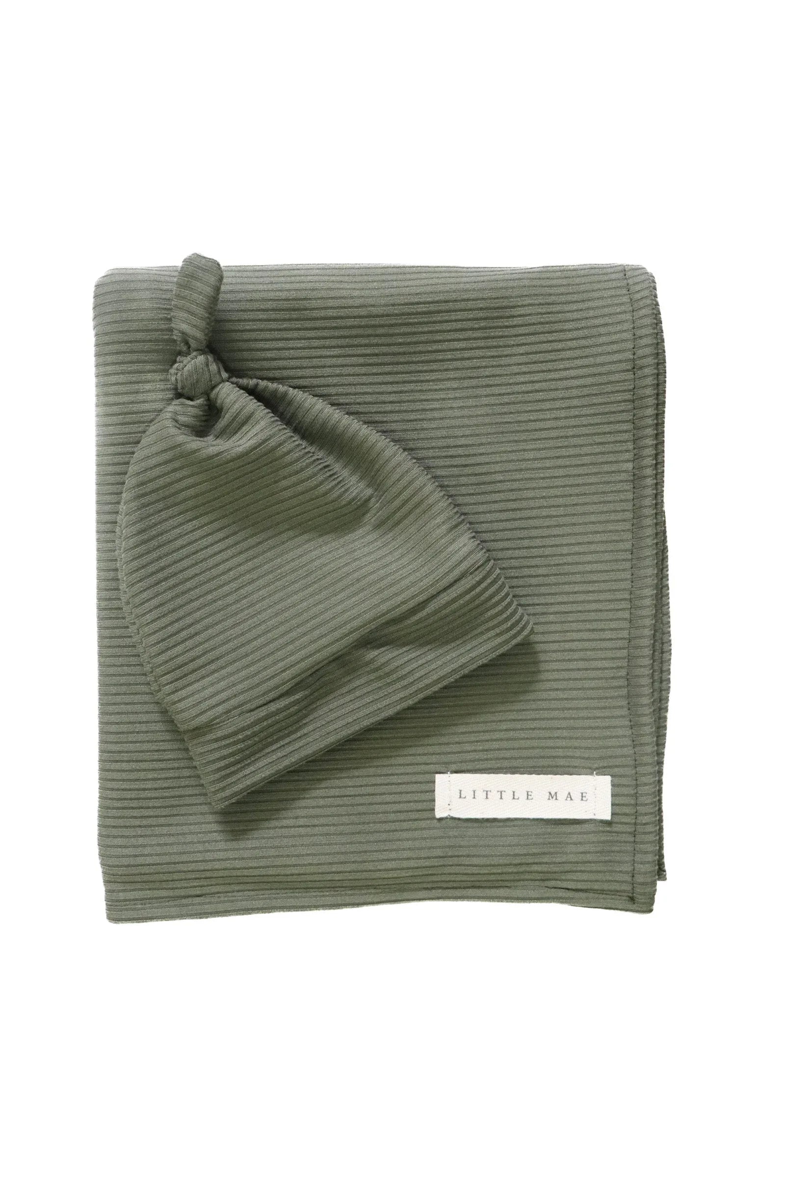 Moss Ribbed Stretch Swaddle - BIG FRENCHIES