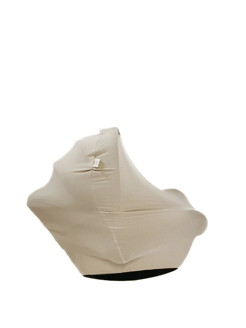 Oat Ribbed Car Seat Cover - BIG FRENCHIES