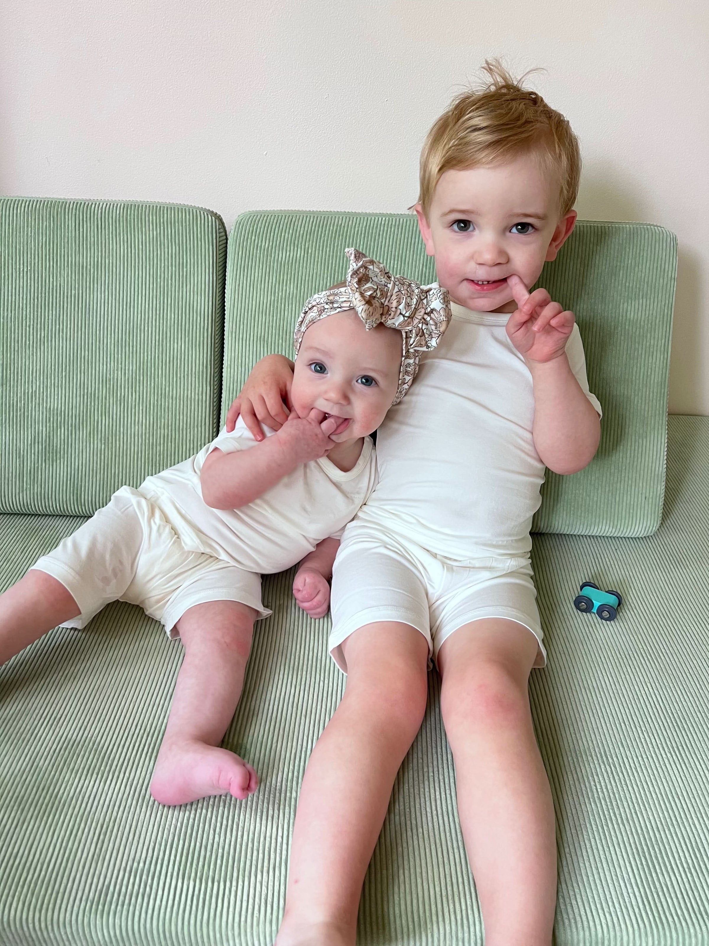 Ivory | Short Sleeve Pajamas - BIG FRENCHIES