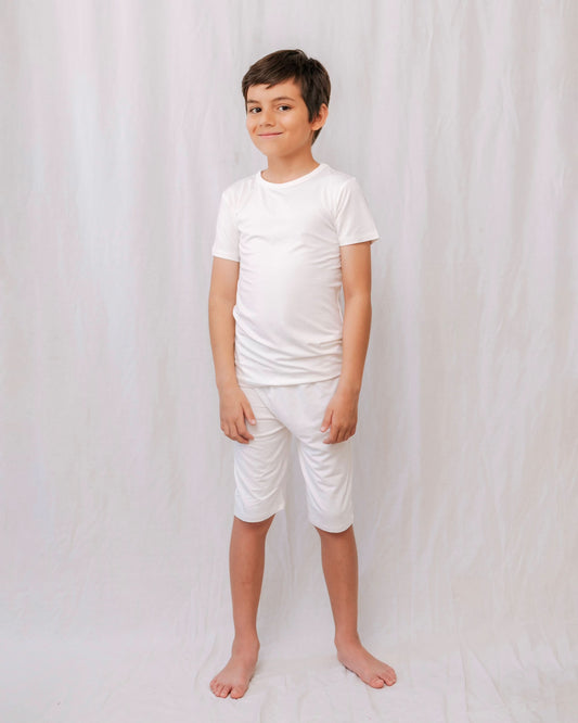 Ivory | Short Sleeve Pajamas - BIG FRENCHIES