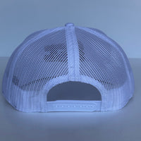 NO MORE MR NICE GUY ON YOUR KNEES White Mesh Trucker Flat Brim SnapBack Funny Cap Hat Custom Embroidered