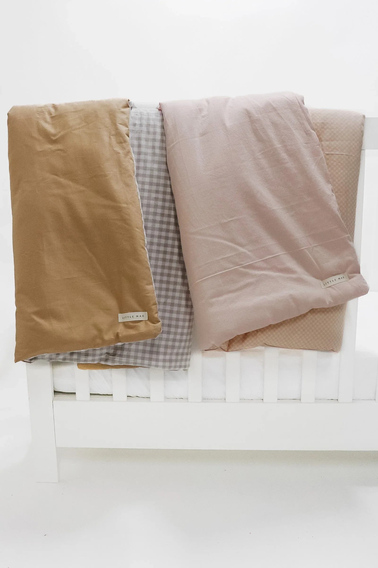 Chestnut Gingham Quilted Blanket - BIG FRENCHIES