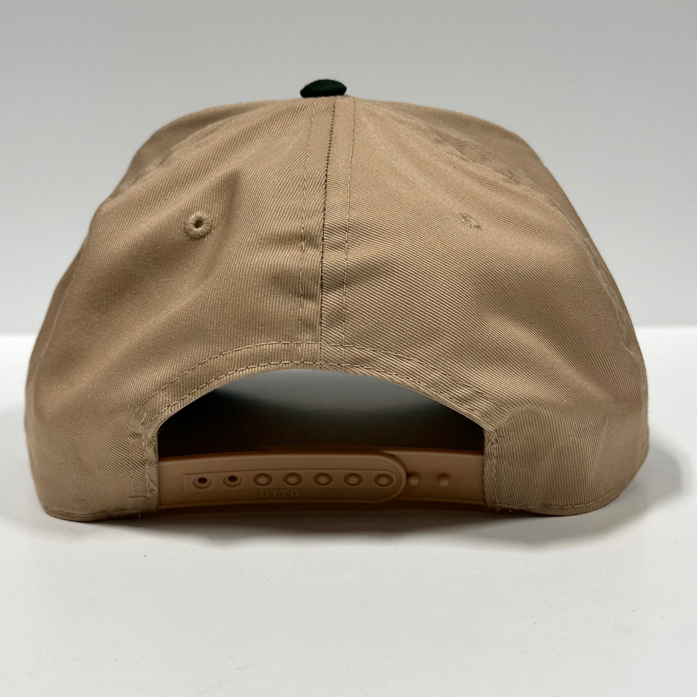 BASS FISHING & Mallard Duck Tan Trucker SnapBack Cap Hat Hunting Custom Embroidered