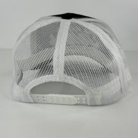 Howdy Texas on a Black White Mesh SnapBack Hat Cap Custom Embroidered