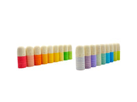 18 Pcs STAINED Wooden Brots Set - BIG FRENCHIES