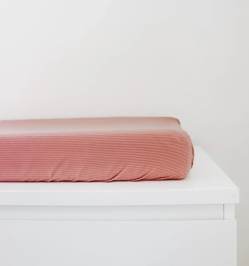 Peony Ribbed Changing Pad Cover - BIG FRENCHIES