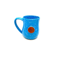 Hope Button Mug- Blue Speckles - BIG FRENCHIES