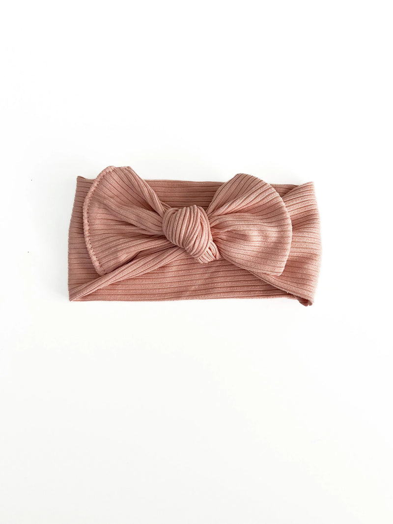 Pink Peony Bow Headwrap - BIG FRENCHIES