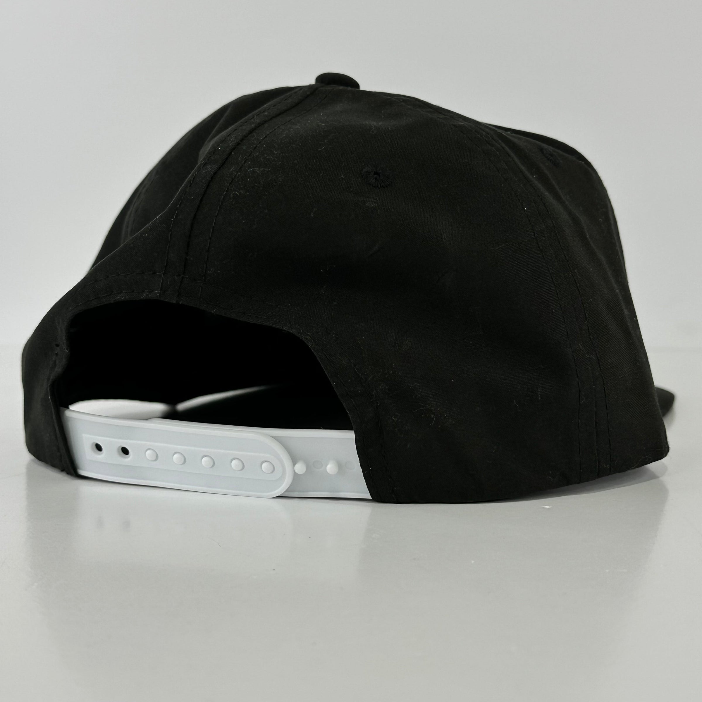 Mallard Duck White Rope Black SnapBack Cap Hat Custom Embroidered