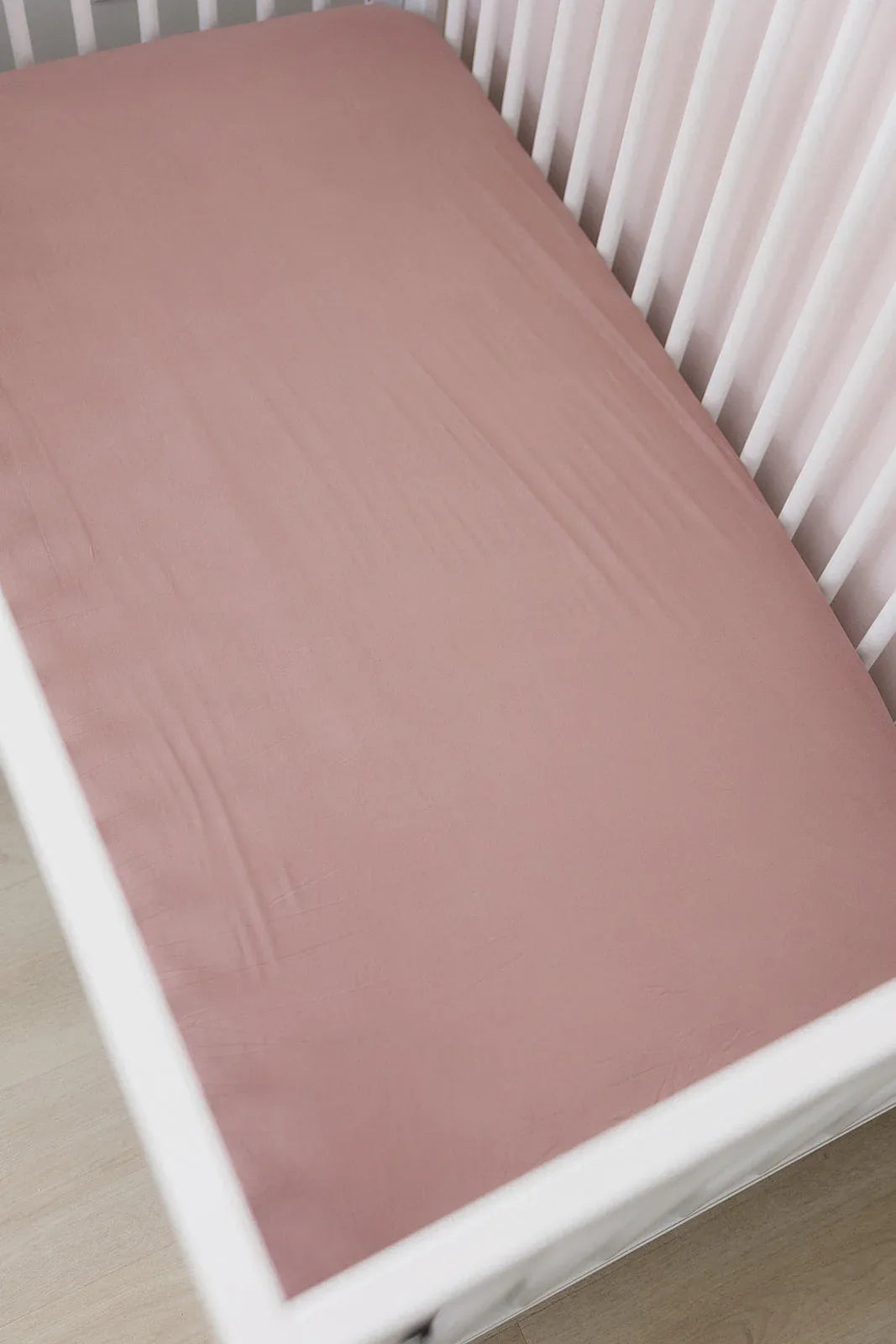 Dusty Rose Bamboo Stretch Crib Sheet - BIG FRENCHIES