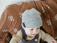 Light Grey Mebie Baby Beanie - BIG FRENCHIES