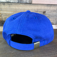 Born in TEXAS Vintage Tan Rope Blue Strapback Cap Hat Custom Embroidered