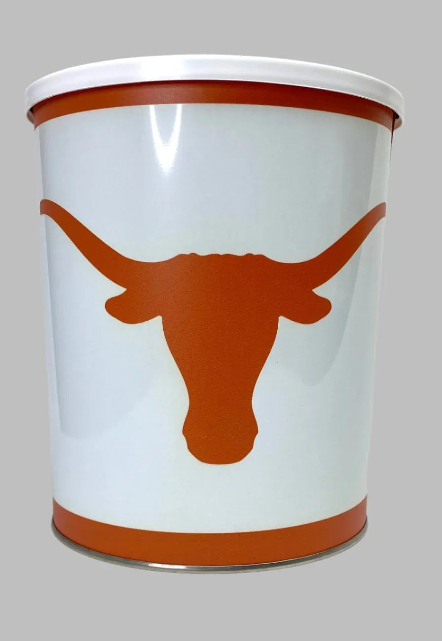 JGB Sports - Texas Longhorns Gift Tin Basket - Made In America - BIG FRENCHIES