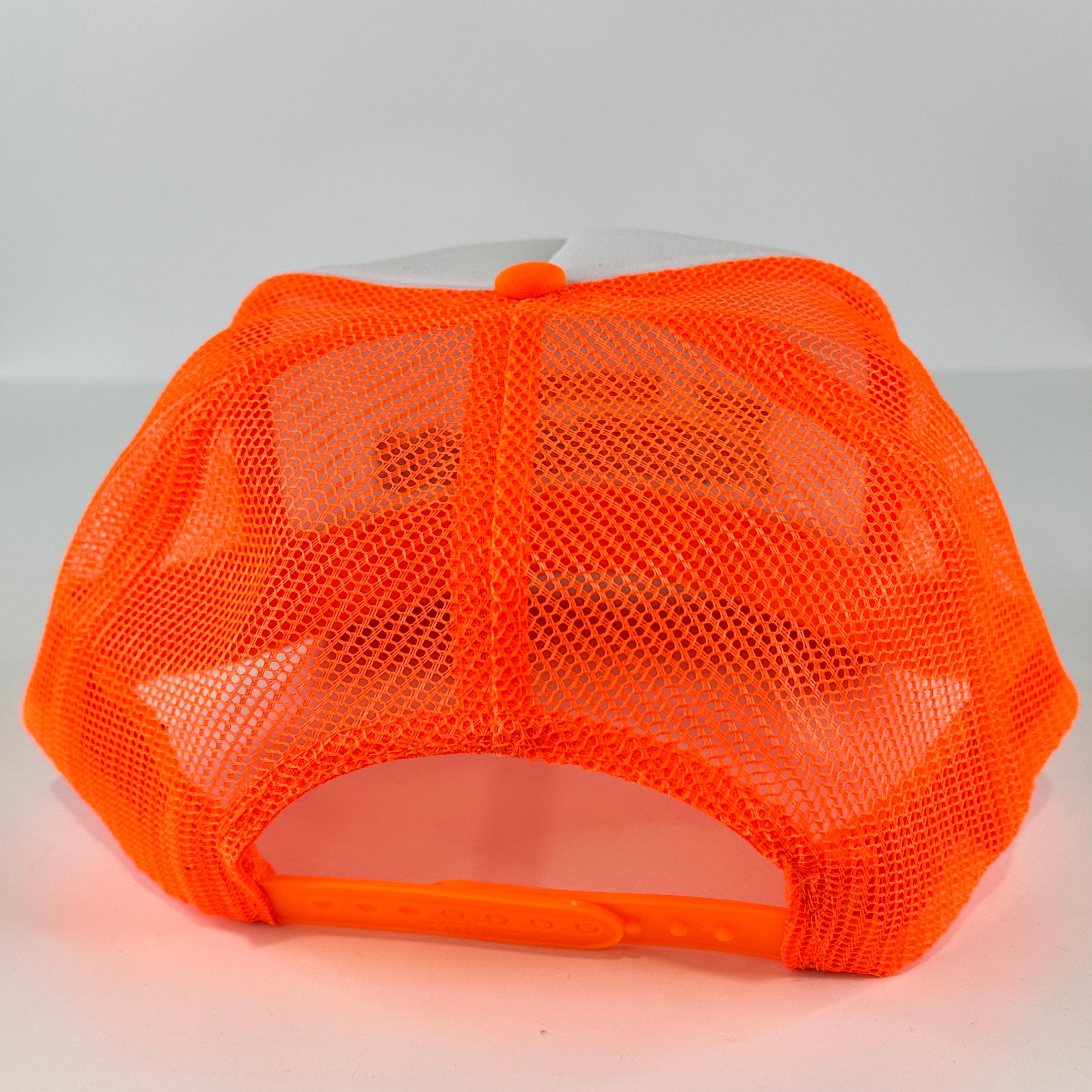 Knoxville Tennessee on an orange mesh trucker SnapBack Hat Cap Custom Embroidered