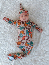 Cactus sun gown and hat set