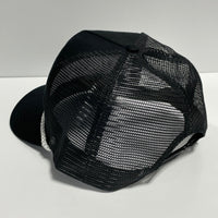 YIPPEE-KI-YAY White Rope Vintage Custom Embroidered Black Mesh Trucker Snapback Cap Hat