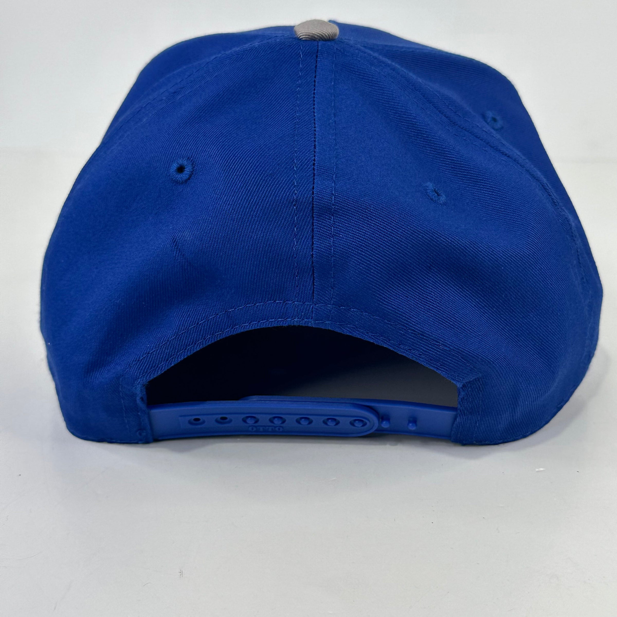 Meals on wheels on a blue crown gray brim SnapBack Hat Cap Custom Embroidered