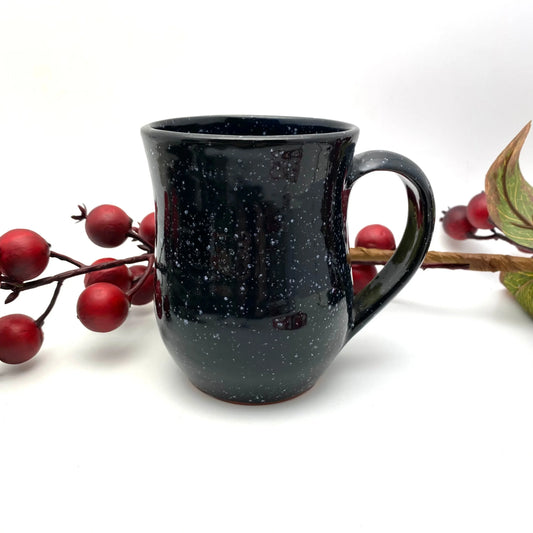 Handmade Mug - Black Speckles - BIG FRENCHIES