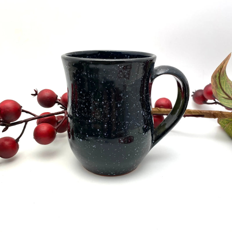 Handmade Mug - Black Speckles - BIG FRENCHIES