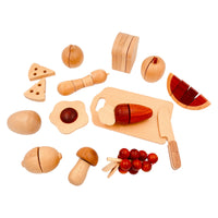 30 Pcs Wooden Fruits and Vegetables Cutting Playset - BIG FRENCHIES