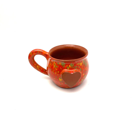 Calliope Heart Mug - Speckled Red - BIG FRENCHIES