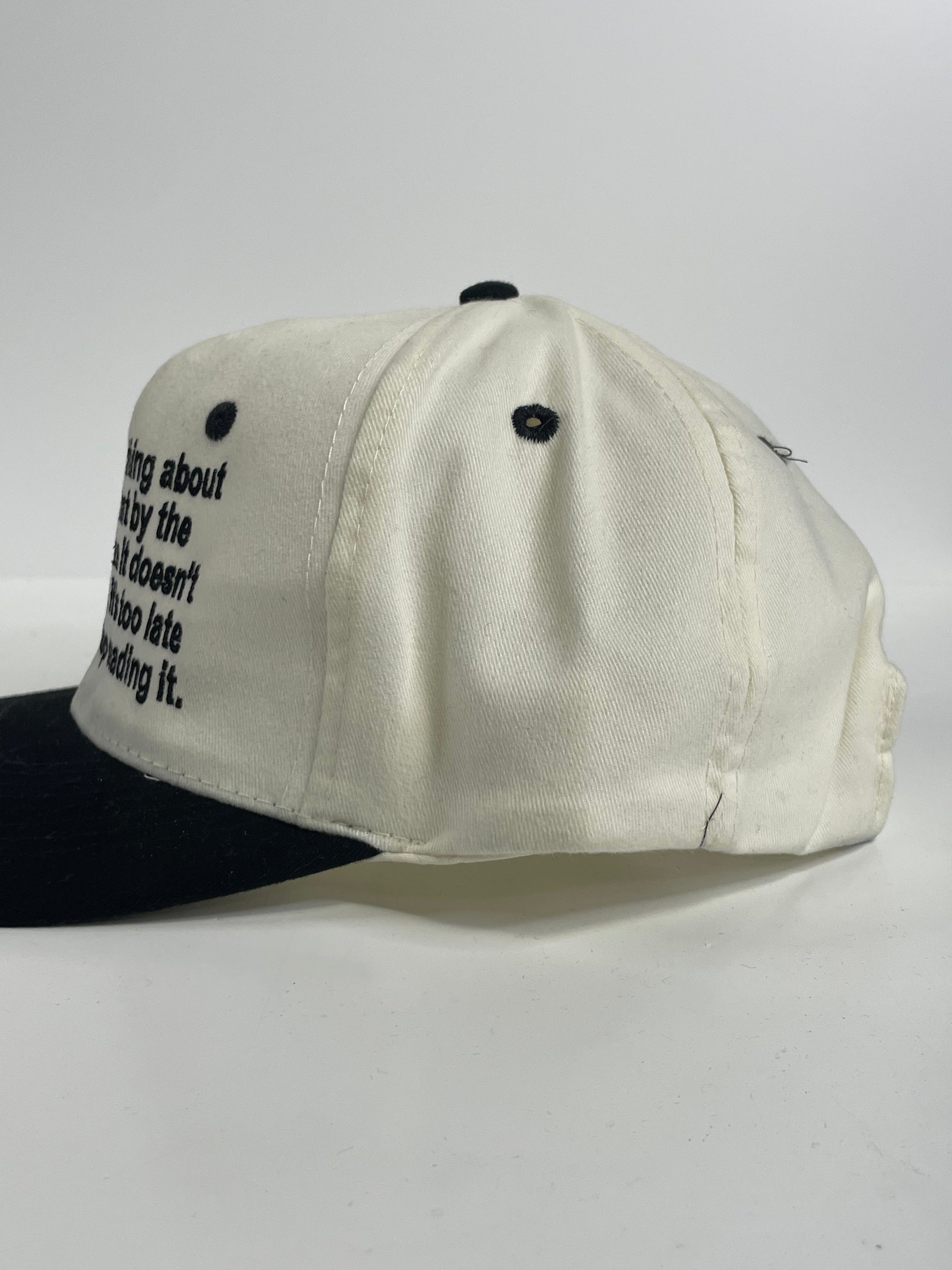 The Funniest thing about this hat custom embroidered vintage Strapback cap hat meme funny