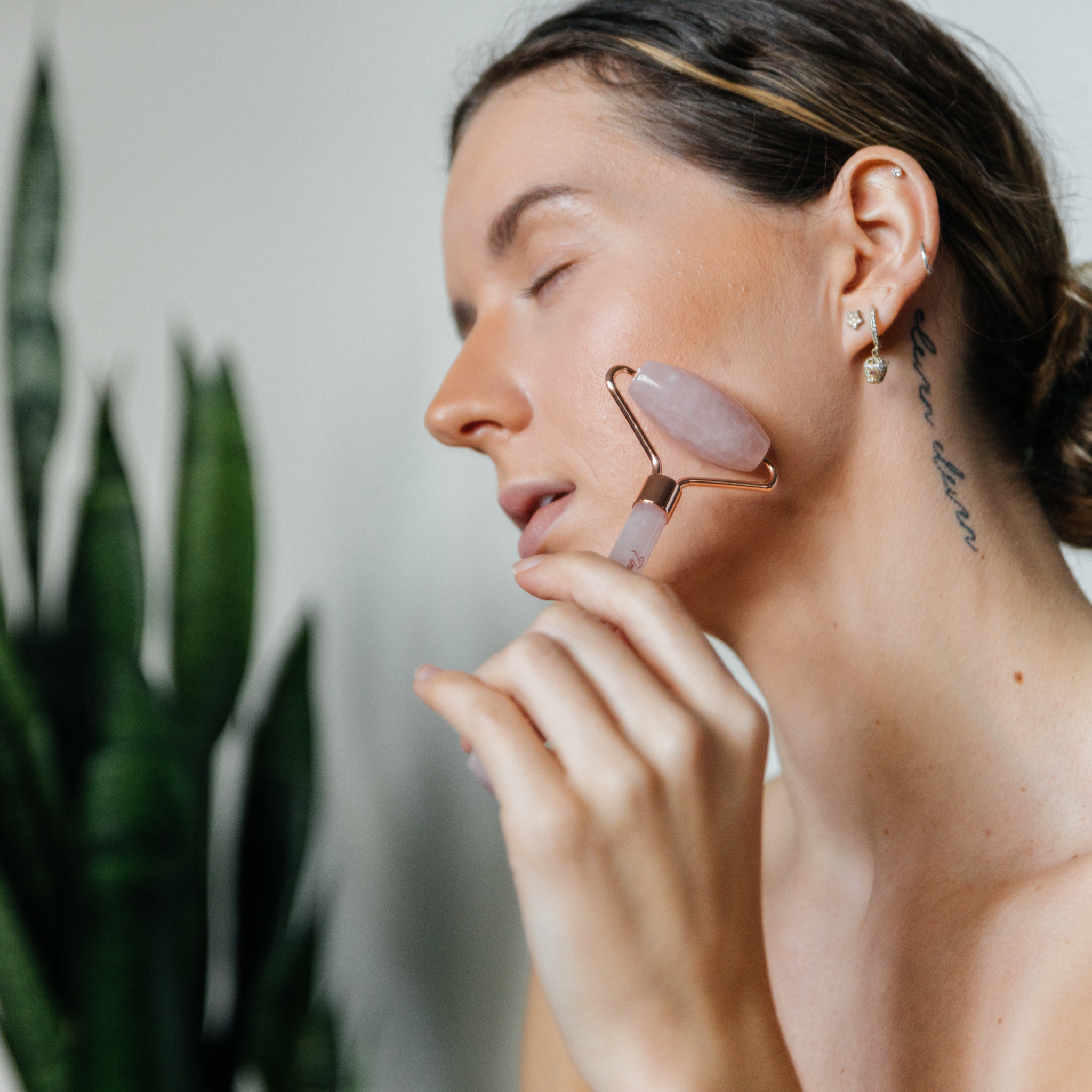 Rose Quartz Facial Roller - BIG FRENCHIES