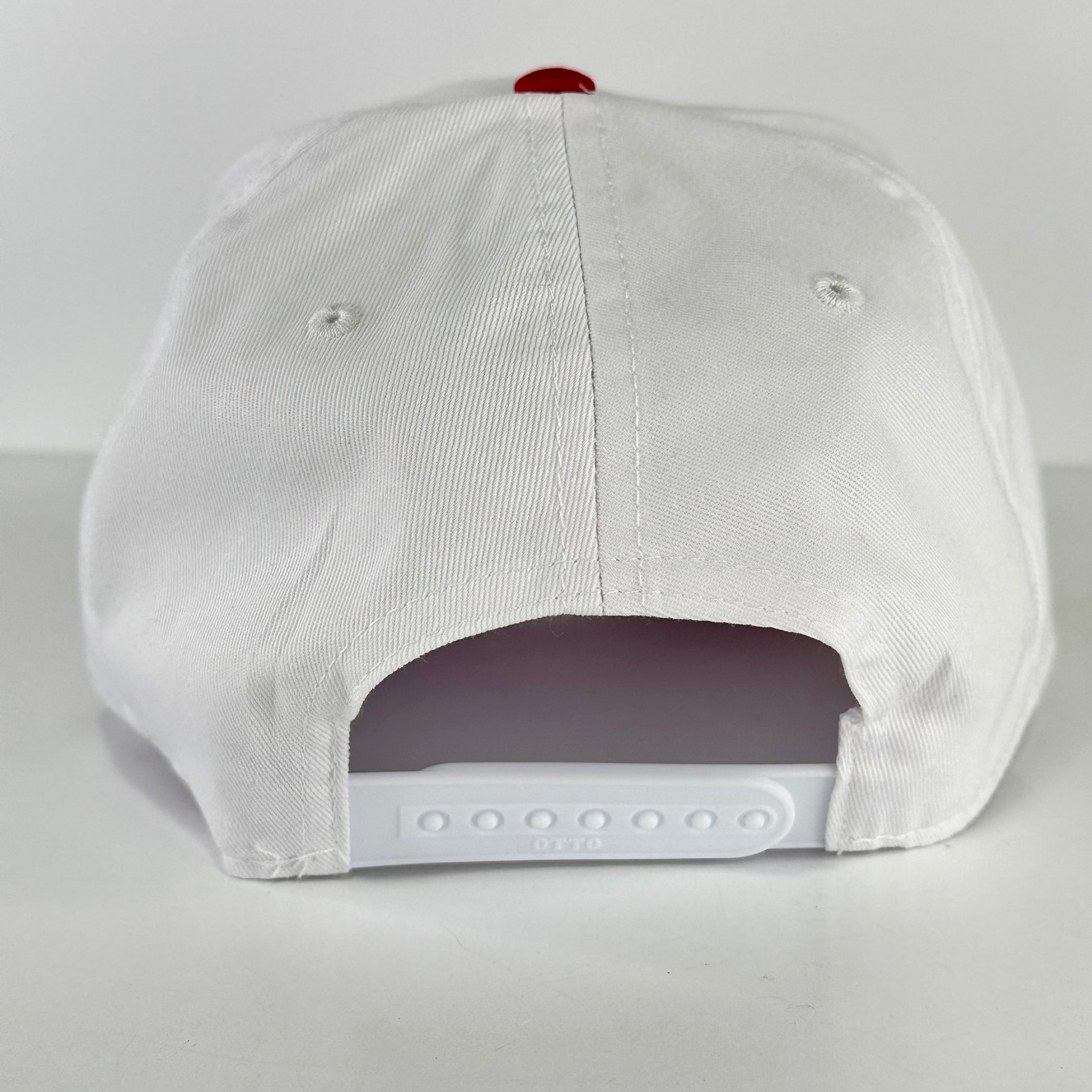 Lil red TNT on a red and white SnapBack Hat Cap Collab TNT Fireworks Custom Embroidered