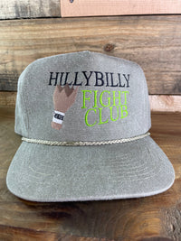 Hillbilly Fight Club Rope Golf Snapback Cap Hat Custom Embroidered