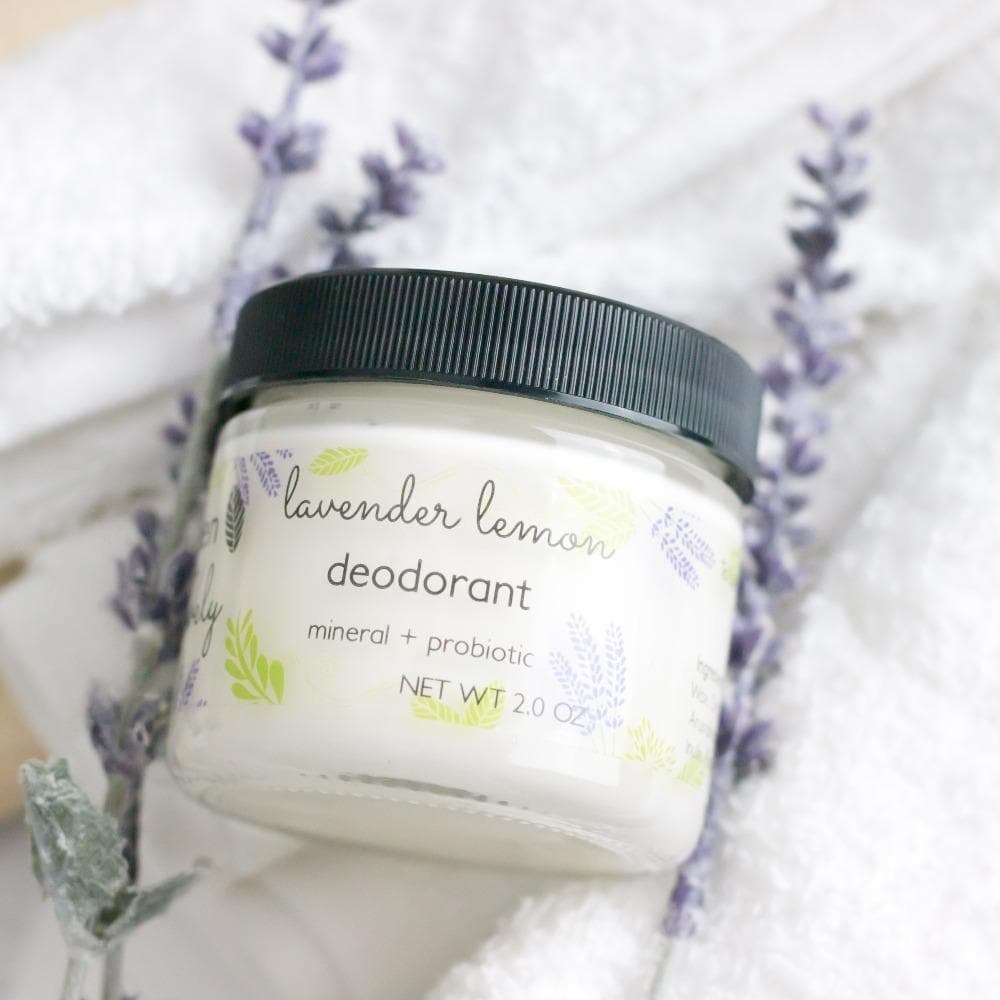 DEODORANT Lavender Lemon - Mineral + Probiotic - Vegan