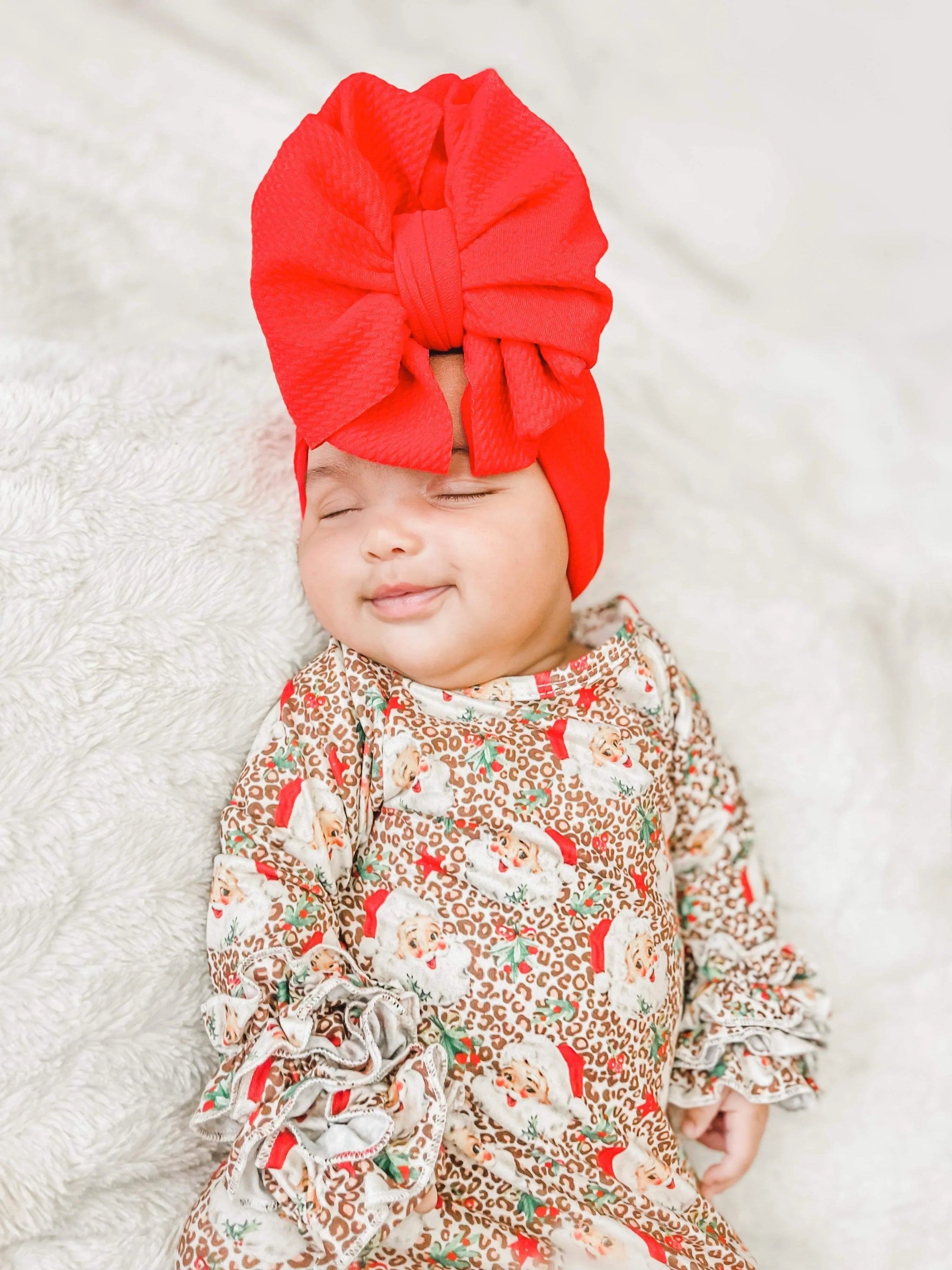 Vintage leopard Santa ruffle gown - BIG FRENCHIES