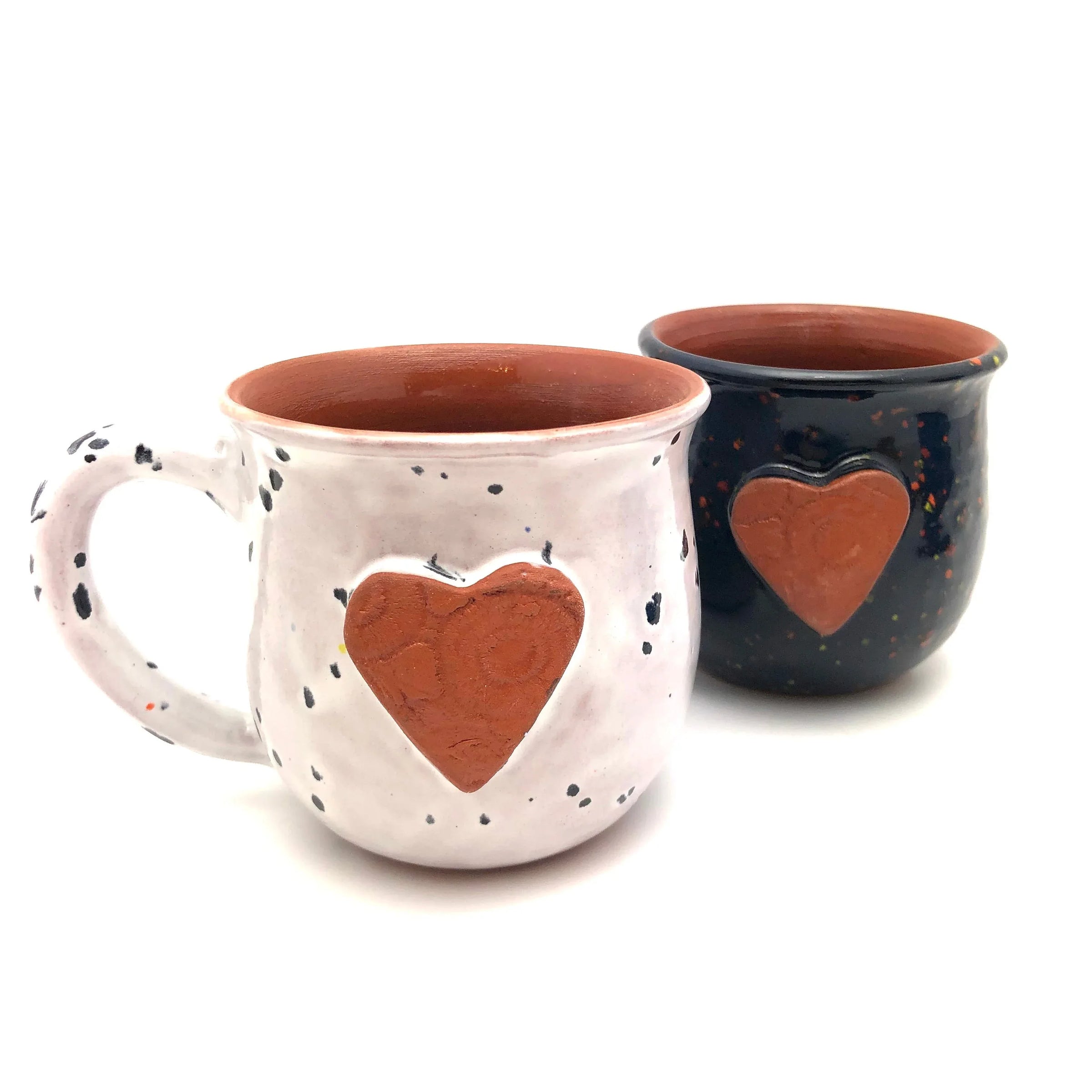 Calliope Heart Mug - Speckled White - BIG FRENCHIES