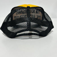 IM NOT PREGNANT ITS JUST A BEER GUT Black Mesh SnapBack Trucker Cap Funny Beer Drinking Hat Custom Embroidered Collab Cut The Activist