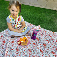 Peachy Dreams Splash Mat - A Waterproof Catch-All for Highchair Spills - BIG FRENCHIES