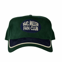 Mac miller fan club custom embroidered Strapback green hat