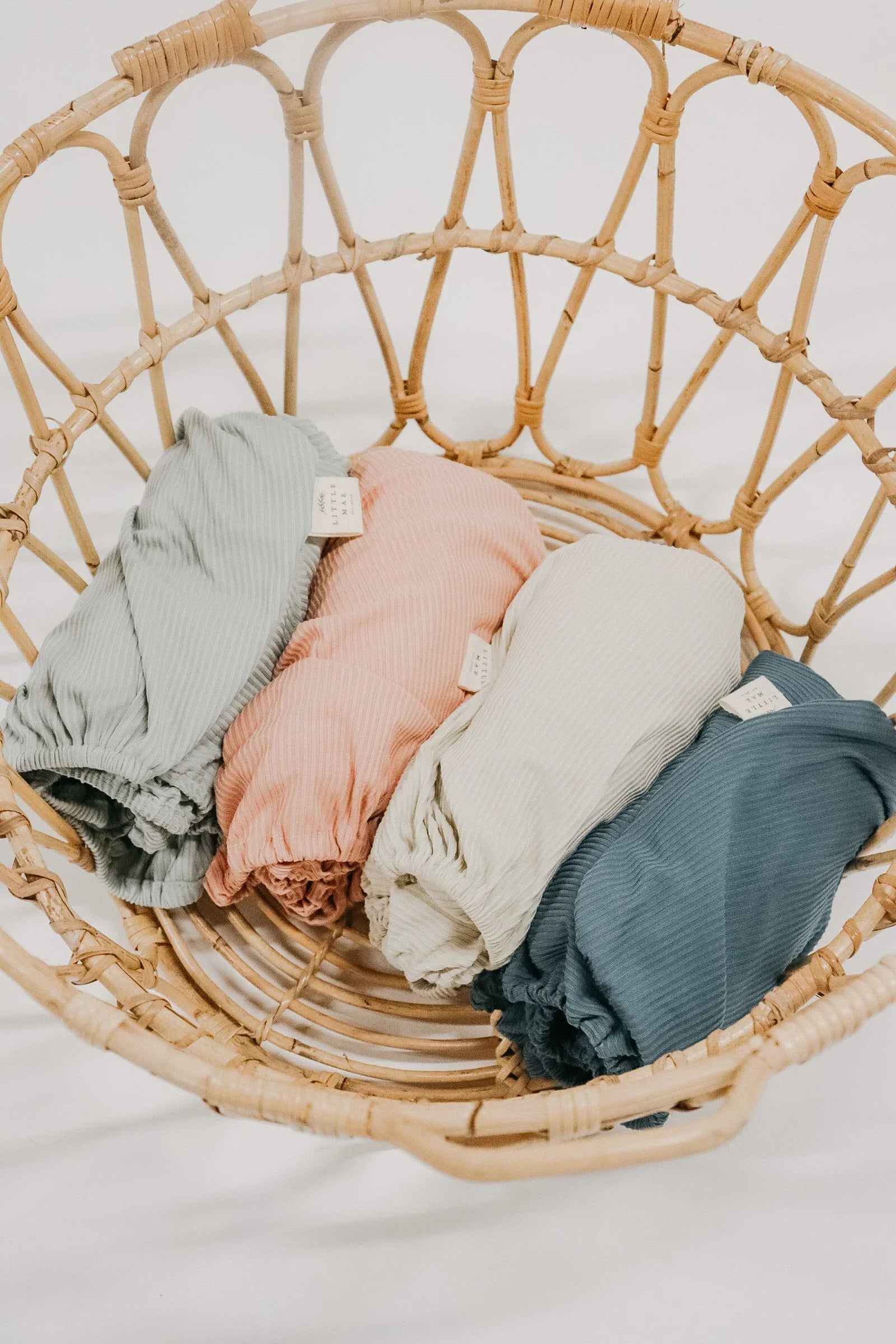 River Ribbed Crib Sheet - BIG FRENCHIES
