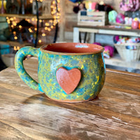 Calliope Heart Mug - Meadow Green - BIG FRENCHIES