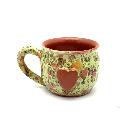 Calliope Heart Mug - Green Garden - BIG FRENCHIES