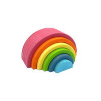 6 Pcs Small Rainbow Stacking Blocks in Pastel/Macaron Colors - BIG FRENCHIES