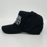 I’m Drivin. Hardees? Custom Embroidered Black Trucker SnapBack
