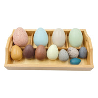 12-Piece Wooden Bird Eggs Set – Nature-Inspired Sensory & Pretend Play - BIG FRENCHIES