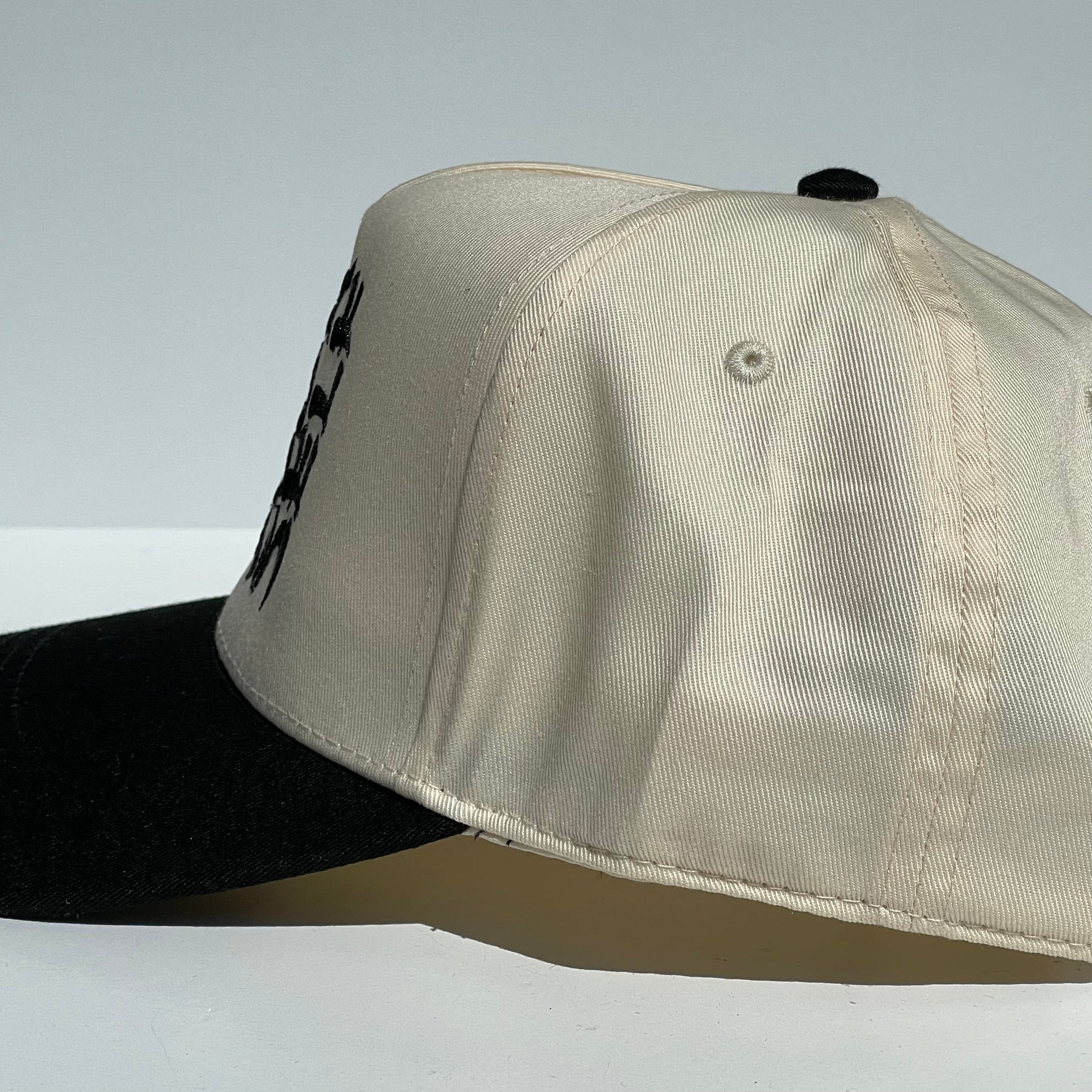 Go Fuck Your Self Custom Embroidered SnapBack Cream/Black